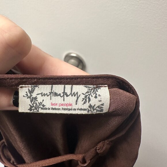 Free People Brown Satin Dress - Picture 2 of 3